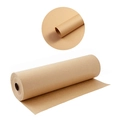 30m Brown kraft paper roll for gift wrapping and DIY crafts on white background - Standard Spec / Brown