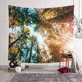 Nordic forest wall tapestry with sunlight view for living room bedroom home decoration - Sunlight Forest