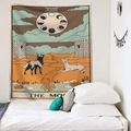 Arazzo con luna dei tarocchi appeso alla parete della camera per decoro estetico - 200*150cm / Stile La Luna (Stile-4)