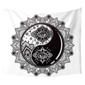 Sonne und Mond Mandala Wandteppich mit Yin Yang Symbolen für Deko im Schlafzimmer - Klein / Mandala Yin Yang