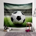 Detalle de tapiz de fútbol con impresión de alta definición en decoración de sala estar - 95x73cm / Vista del Estadio de Fútbol (Estilo-4)