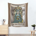 Tapiz de pared nórdico con diseño de tarot de La Sacerdotisa para decorar el hogar - 95x73cm / Patrón LA SACERDOTISA (Estilo-4)