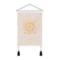 Bohemian sun and moon wall tapestry with tassel and rod for home wall decoration - 35*50 / The Sun Style (Style 2)