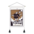 Tarot tapestry featuring The Fool design with black tassels and hanging hardware - 35*50 / Style 1 (The Fool)