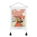 Bohemian tarot tapestry featuring The Empress design with wooden pole and black tassels - 35*50 / The Empress (Style 1)