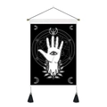Detail der böhmischen Wanddekoration mit Hamsa-Hand und Mondsichel-Motiven - Hamsa Hand / 35x50cm