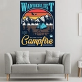 Arazzo da campeggio vintage con aquila e foresta per decorazione murale retrò - Aquila Blu per Esterni (Stile 5)
