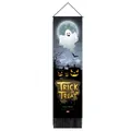 Halloween wall hanging banner with spooky ghost, pumpkin and tassel home decor - 32.5x130cm / Ghost Pumpkin-Trick or Treat (Style 3)