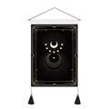Nordic celestial tarot tapestry with sun moon patterns and elegant black tassels - 35x50cm / Modern Symmetrical Celestial (Style 11)