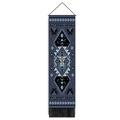 Tribal skull and celestial tapestry with blue patterns and hanging black tassels - Bull Skull Tribal Style (Style 2) / 32.5x130cm