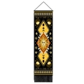 Bohemian tribal sun and moon skull tapestry with wooden frame and black tassels - Sun Moon Astrology Style (Style 1) / 32.5x130cm