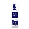 Detail of space-themed wall hanging scroll with astronaut dogs and planets motifs - Astronaut Moon Climbing Style (Style 7) / 32.5x130cm