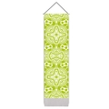 Decorative wall hanging tapestry with green background and white geometric pattern - 32.5x130cm / Green Geometric Style (款式1)