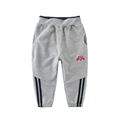Graue Jungen-Sporthose aus Baumwolle mit Auto-Stickerei und sportlichen Seitenstreifen - 90cm / Gemischt Grau