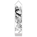 Decorazione da parete moderna minimalista con schizzo di angelo e demone nero e bianco - 32.5x130cm / Stile Figura Angelo E Diavolo (Stile 2)