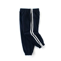 Navy blue boys sports joggers with side stripes and ribbed cuffs for casual wear - 120 / Royal Blue