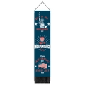Detailed vertical wall hanging with July 4th motifs, Independence Day decor and black tassels - 32.5x130cm / US Independence Day Patriotic Symbols-Style 5