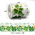 St. Patrick's Day shamrock bulletin border sticker roll 6cm width 10m length - Clover Style (C401)