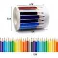 Detailed view of 10M colored pencil bulletin board border sticker roll with 5cm height - Colored Pencil Style (C403)