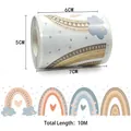Détail du ruban adhésif arc-en-ciel Morandi de 10m avec spécifications de largeur - Style Arc-en-Ciel Morandi (C408)