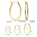 Guida dettagliata alle taglie per orecchini a goccia in acciaio inossidabile dorato - 30MM / Oro