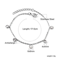 Bracelet en acier inoxydable argenté avec papillon, perles blanches et cristaux clairs - Perle (BR26260AS)