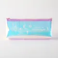 Astuccio laser olografico con sfumatura blu-viola e motivi di luna e cristalli - Ciondolo Diamante (Busta PE)