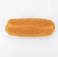 Orange lamb wool pencil case with soft teddy texture and matching zipper closure - Ginger Yellow