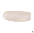 Creamy white lamb velvet pencil case with soft plush texture and zipper closure - Milky White