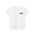 Short sleeve white cotton t-shirt for boys with blue retro Grand Prize graphic print - 100 / Off White
