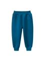 Dark blue kids sports sweatpants with elastic waist and ribbed cuffs for boys - 110 / Navy Blue