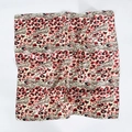 Leopard print square headscarf in red and black satin with a smooth glossy finish - 60x60cm / 22# Wine Red Leopard