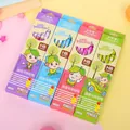 Lot de crayons HB en bois avec motifs de dessins animés en quatre boîtes colorées - 12 Pièces Crayons de Dessin Animé en Boîte (8600)
