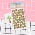 Autocollants de récompense pouce pour enfants avec visages mignons et détails pailletés - Génial (Style Pouce levé) / 10 Feuilles Par Paquet