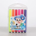 Close-up of 12-color washable watercolor pens with ergonomic triangular grip design - 12-Color Set