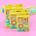 Sunflower crayons set in 8 and 24 colors with 8mm tips for toddler drawing and art - Multicolor Basic Selection