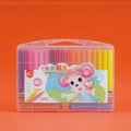 Washable 48-color watercolor marker set in a portable storage box for kids' drawing - 48 Colors Set