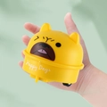 Simpatica macchinina a frizione a forma di orso giallo in plastica per gioco interattivo - Bulldog Giallo