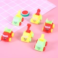 Lot de 6 mini camions de chantier à friction avec visages souriants pour enfants - Style Grand Véhicule d'Ingénierie