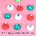 Mini Christmas pull-back toy cars featuring Santa, Snowman and Tree designs - Assorted Patterns