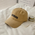 Khaki cotton baseball cap with black Colorado embroidery on soft white fabric background - L (58-60cm) / Khaki