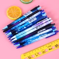 0.7mm mechanical pencil with starry sky and constellation patterns on pink background - 0.7mm