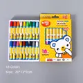 Washable 18-color hexagonal oil pastel set for kids with cute bear packaging - 18 Colors Paper Box Set