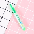 Fluorescent green highlighter marker with chisel tip for students and artists - Green