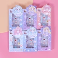 Set di 6 scatole di unghie finte per bambine stile principessa con motivi carini - Stili Casuali