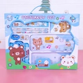 Coffret papeterie bleu avec trousse, corde à sauter et règle pour cadeau enfant - Bleu