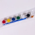 Kit de peinture DIY avec 6 pots de peinture acrylique et un pinceau bleu inclus - Peinture 6 Couleurs Avec 1 Pinceau