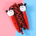 Corda per saltare per bambini con manici in legno a coccinella e corda intrecciata - Stile Coccinella N. 1 (5316293072805)