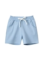 Light blue kids mesh breathable summer shorts with elastic drawstring waist and side pockets - 90cm / Light Blue