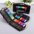 36-color acrylic marker set in a black portable case for artists and students - Twelve Colors (1070)